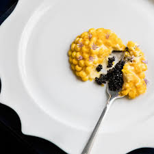 Maude signature dishes Caviar
Spicy Chocolate Truffle 
Mignardises